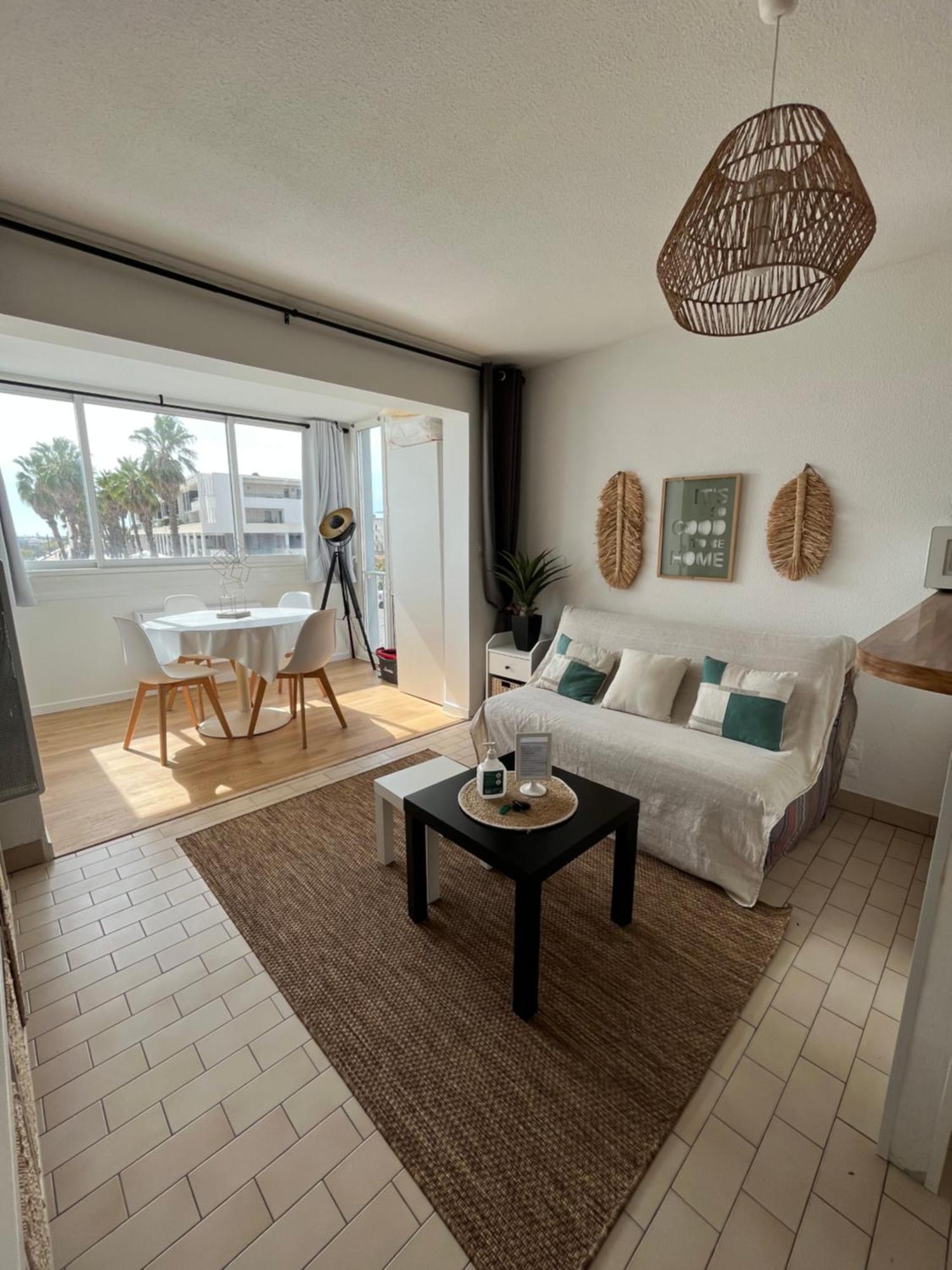 T2 Vue Panoramique Sur Mer Quartier Des Quilles 塞特港 外观 照片